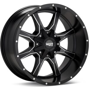 MOTO METAL MO970 Black w/Spot Milling Wheels 17 In 17x8 00 MO97078035900X