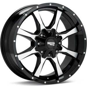 MOTO METAL MO970 Machined w/Black Accent Wheels 17 In 17x9 -12 MO97079087312NX
