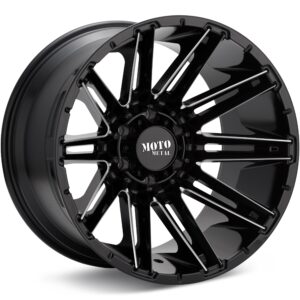MOTO METAL MO998 Kraken Gloss Black w/Milled Accent Wheels 20 In 20x10 -18 MO99821085318N