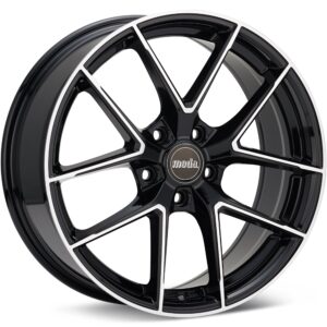 moda MD27 Machined w/Black Accent Wheels 18 In 18x8 +45 MD27805BMF