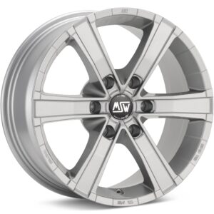 MSW Sahara 6 Hyper Silver Wheels 18 In 18x8 +23 W8506200887