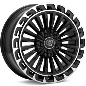 MSW Type 32 Gloss Black w/Machined Lip Wheels 19 In 19x8 +19 W19447500TGA