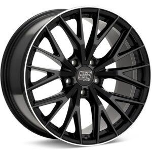 MSW Type 44 Gloss Black w/Machined Lip Wheels 20 In 20x10 49.1 W19418002TGA