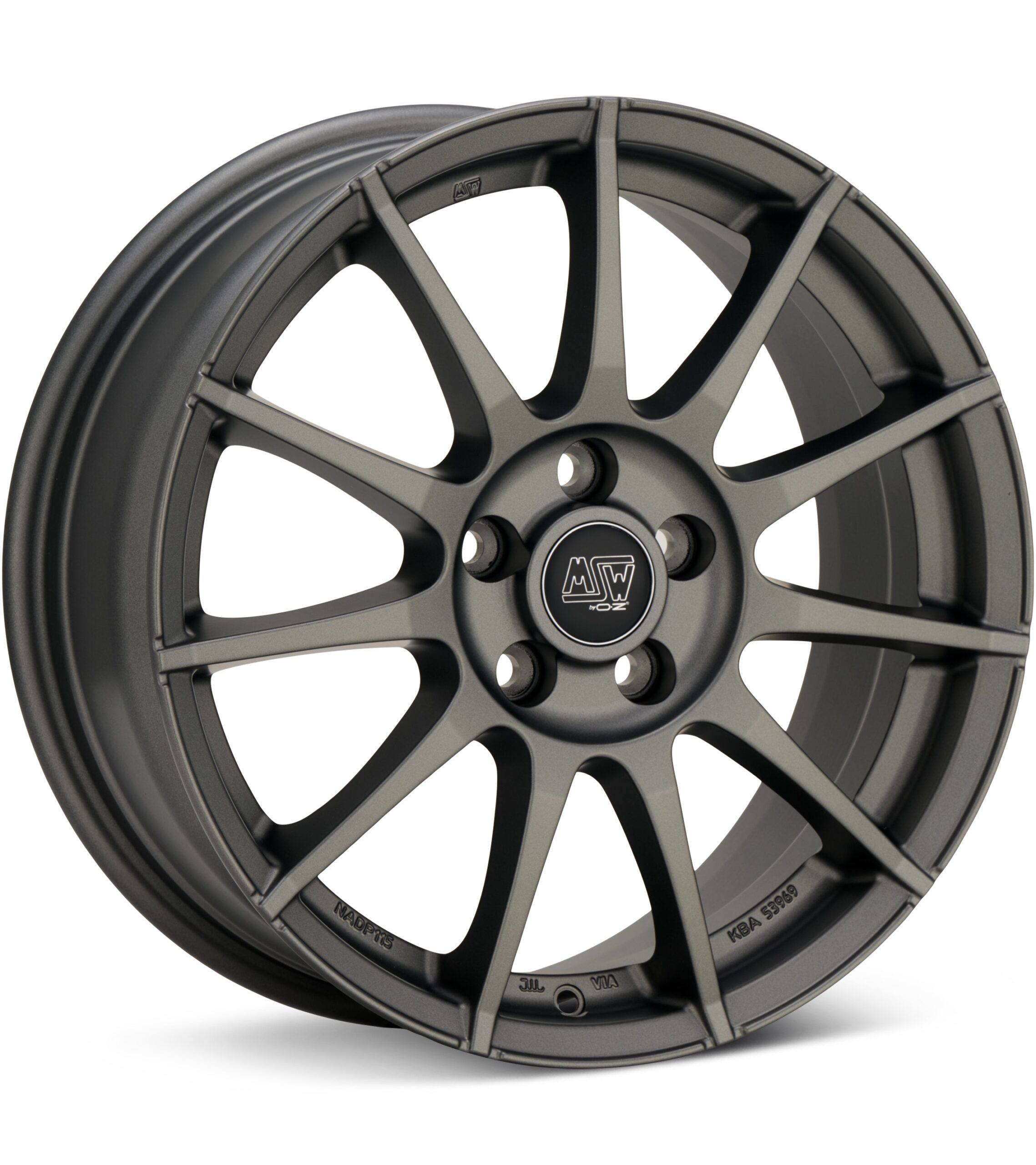 MSW Type 85T Matte Graphite Silver Wheels 19 In 19x8 +43 W19457004TO1