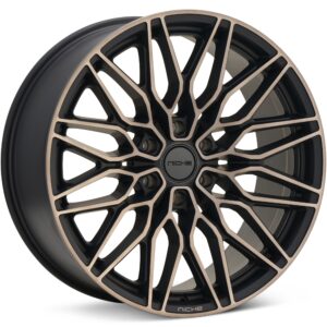 Niche Road Wheels Calabria 6 Black Machined w/Dark Tint Wheels 24 In 24x10 +20 NC278MT24106820