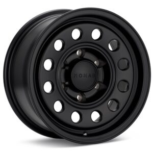 Nomad Convoy 15PT Satin Black Wheels 15 In 15x7 -10 N501SB-57055-10