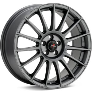 O.Z. Superturismo TGR-WRT Matte Graphite Silver Wheels 17 In 17x7 +42 W01880201TGRRM