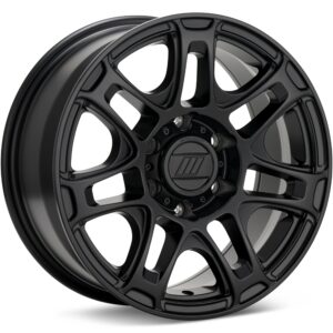 Pro Comp Roughneck Black Wheels 17 In 17x8 +20 PA204MX17801220