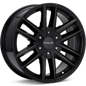 Raceline Impulse Gloss Black Wheels 18 In 18x8 +35 158B-88066+35