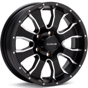Raceline Trailer 860M Mamba Machined w/Satin Black Accent Wheels 13 In 13x4.5 -3 860M-34512