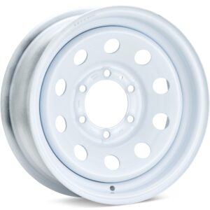 Raceline Trailer Steel Mod White Wheels 13 In 13x4.5 00 2734512-W