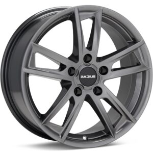 RADIUS WI22 Titanium Gunmetal Wheels 17 In 17x7.5 32 WI22775512032TG