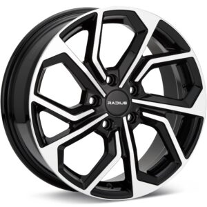 RADIUS WI23 Machined w/Black Accent Wheels 17 In 17x7 +45 WI23770511445BMF