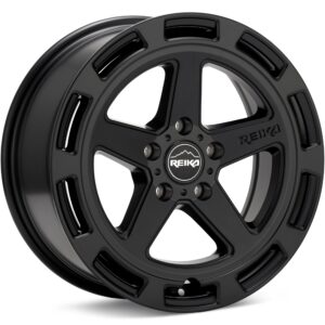 REIKA Wheels R20 Teton Satin Black Wheels 17 In 17x8 +20 R20780201203F