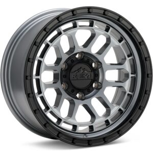 REIKA Wheels R35 Rambler Gloss Graphite w/Black Ring Wheels 17 In 17x8.5 00 R35785006551F