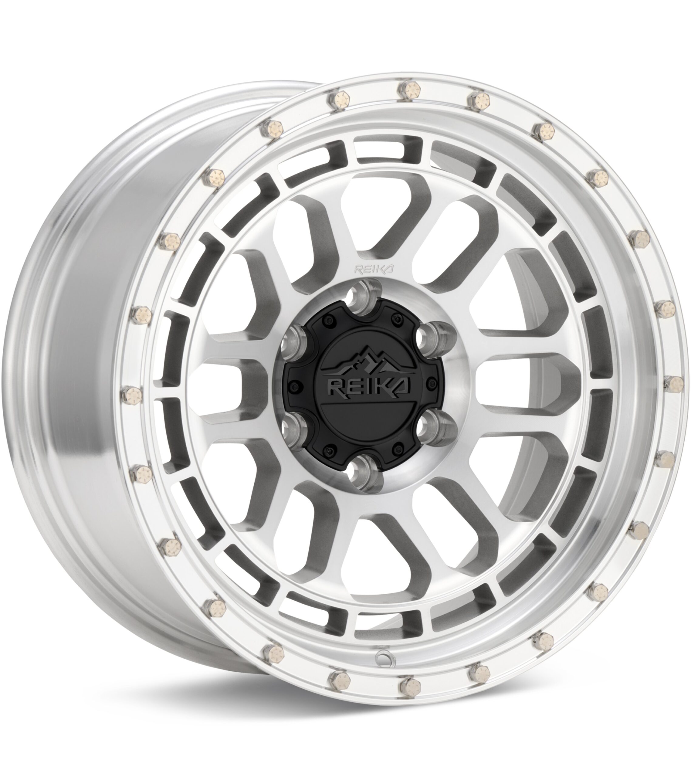 REIKA Wheels R35 Rambler Silver Machined w/Clearcoat Wheels 17 In 17x8.5 0 R35785006536F