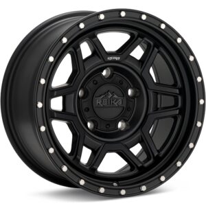 REIKA Wheels R40 Trooper Satin Black Wheels 17 In 17x8.5 0 R40785006503F