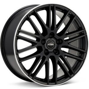 Rial KiboX Gloss Black w/Machined Lip Wheels 20 In 20x9 +20 KIBX-902020PO13-2