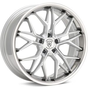Rohana Wheels RFC3 Silver Machined w/SS Lip Wheels 19 In 19x8.5 +35 RFC319855112MS35