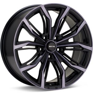 RTX Wheels Black Widow Gloss Black Machine w/GreyTint Wheels 16 In 16x7 +40 082433