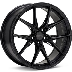 RTX Wheels Slick Gloss Black Wheels 17 In 17x7.5 +42 082841