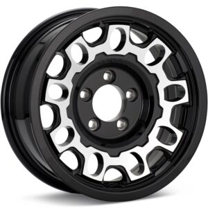 SenDel Towable T17 Machined w/Black Accent Wheels 15 In 15x6 00 T17-56545BM