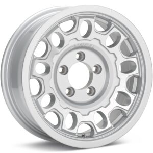 SenDel Towable T17 Silver Machined w/Clearcoat Wheels 13 In 13x5 00 T17-35545SM
