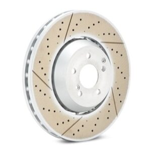 SHW Performance Lightweight Pin-Drive Drilled-Slotted Rotor SFX40011