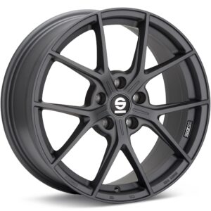Sparco Podio Matte Graphite Silver Wheels 18 In 18x8 +35 W29098503O1