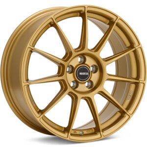 Sparco Flow Form FF4 Rally Gold Wheels 18 In 18x8 +45 W29123501GF