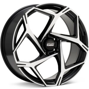 Sport Tuning ST14 Machined w/Black Accent Wheels 18 In 18x8 +35 ST14880355112BMF