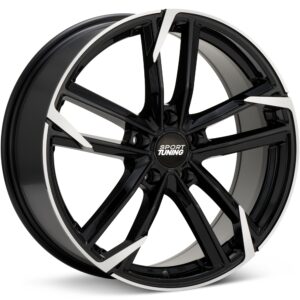 Sport Tuning ST15 Machined w/Black Accent Wheels 18 In 18x8 +35 ST15880355127BMF