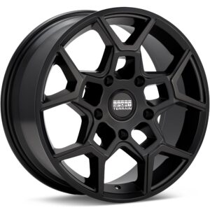 Sport Terrain Oasis 5-lug Black Wheels 18 In 18x8 +45 MO1880512745MB