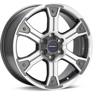 Sport Terrain TK7 Machined w/Anthracite Accent Wheels 17 In 17x8 45 TK77805AMF