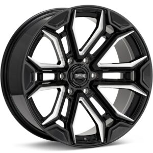 Torque Wheels Maverick Gloss Black w/Milled Accent Wheels 20 In 20x9 -12 41520908433N12