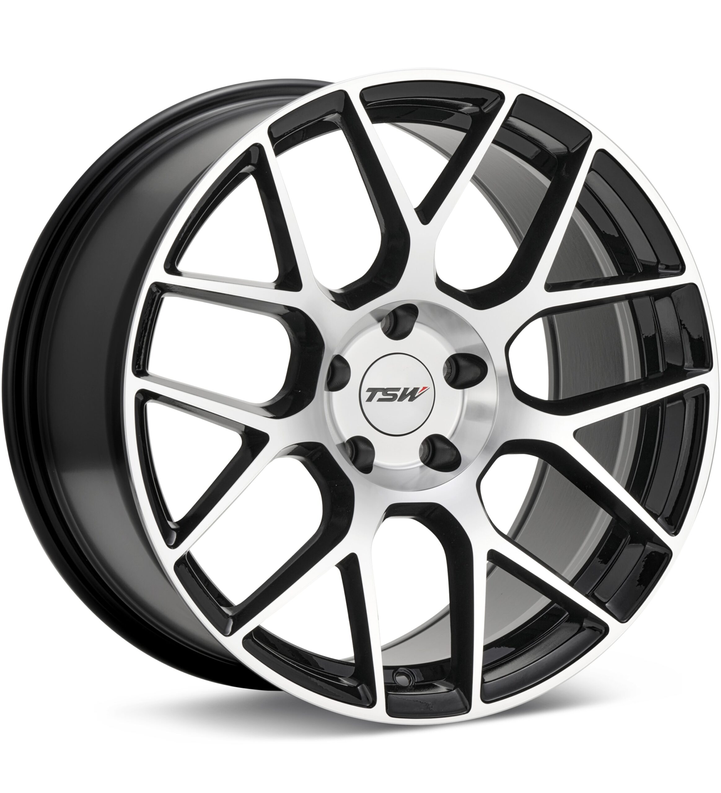 TSW Lasarthe Machined w/Gloss Black Accent Wheels 18 In 18x8.5 +42 TW002BD18855742