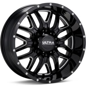 Ultra Hunter Black w/Milled Accent Wheels 20 In 20x10 -25 203-2173BM25