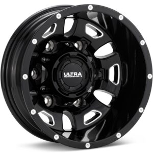 Ultra Hunter Dually Black w/Milled Accent Wheels 16 In 16x6 -130 003-6668RBM