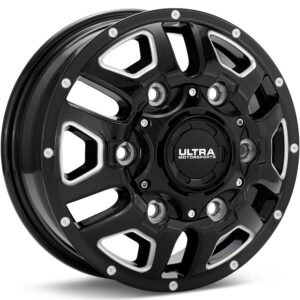 Ultra Hunter Van Black w/Milled Accent Wheels 16 In 16x6.5 +90 003-6568BM