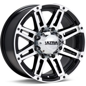 Ultra Machine Machined w/Black Accent Wheels 17 In 17x8.5 25 226-7884U+25