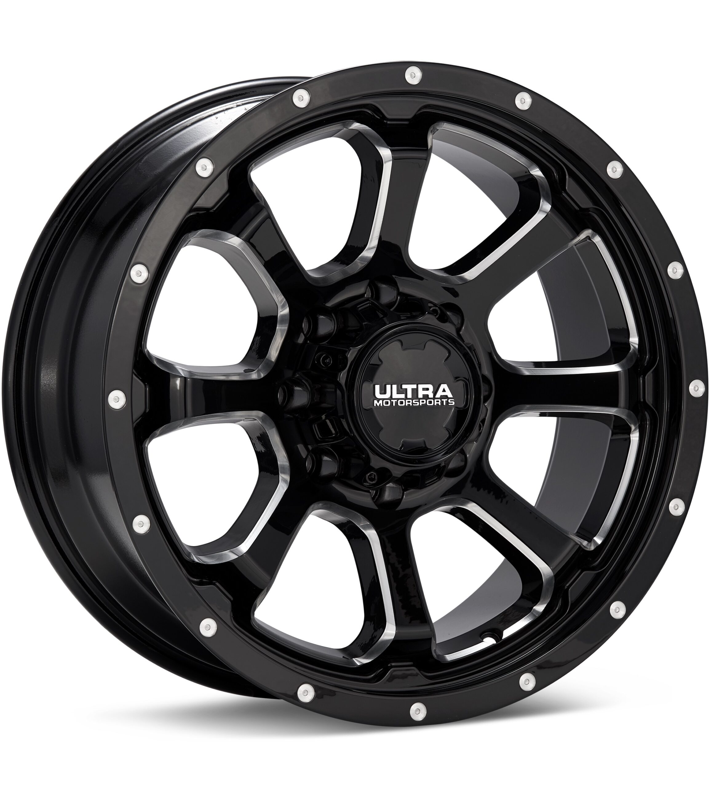 Ultra Nemesis 8-Lug Black w/Milled Accent Wheels 17 In 17x9 +12 219-7982BM+12