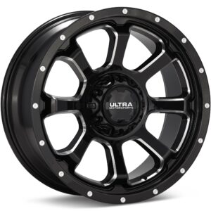 Ultra Nemesis Black w/Milled Accent Wheels 17 In 17x9 12 219-7935BM+12