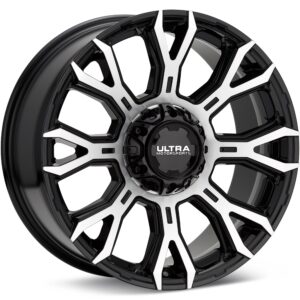Ultra Scorpion Machined w/Gloss Black Accent Wheels 18 In 18x9 +18 123-8935U+18
