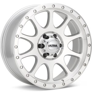 Ultra The General Silver Machined w/Clearcoat Wheels 17 In 17x9 +01 115-7965M+01