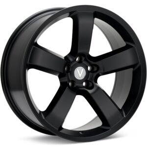 Voxx Replica Charger Black Wheels 20 In 20x9 +20 CHR290-5115-20MTB