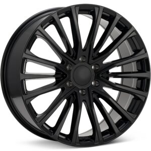 Voxx Replica ES2 Gloss Black Wheels 22 In 22x9 +28 ES2 229-6139-28GB