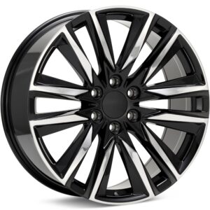 Voxx Replica ES6 Machined w/Gloss Black Accent Wheels 20 In 20x9 +28 ES6290-6139-28GBF