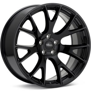 Voxx Replica Hellcat Gloss Black Wheels 20 In 20x10.5 +25 CAT215-5115-25GB