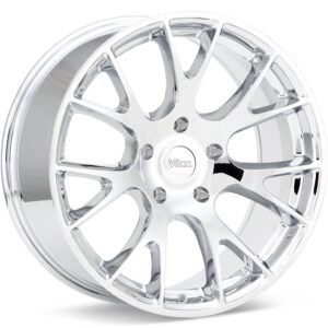 Voxx Replica Hellcat T Chrome Plated Wheels 20 In 20x9 +18 CAT 290-5139-18 C