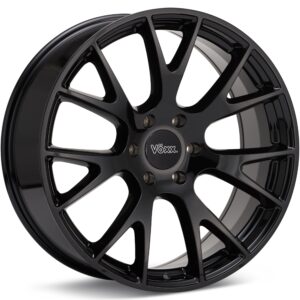 Voxx Replica Hellcat T Gloss Black Wheels 20 In 20x9 +22 CAT 290-5127-22GB